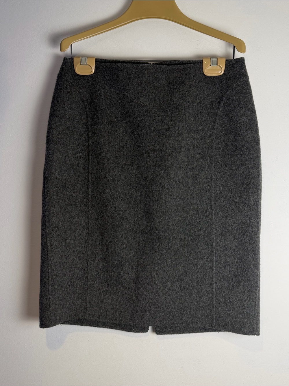 Talbots Dark Charcoal Wool Pencil Skirt